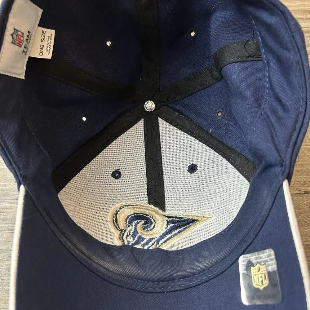 Los Angeles Rams NFL Adults Football Baseball Cap One Size Navy Adjustable Hat